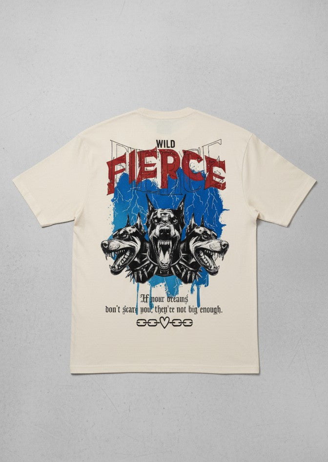 “Wild Fierce” Graphic Print Oversized T-Shirt