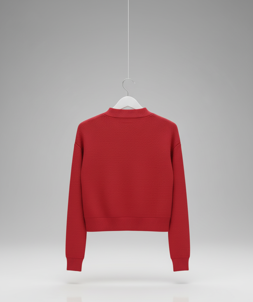 🧶 Women Red Cable Knit Winter Sweater ( Exclusive Edition )