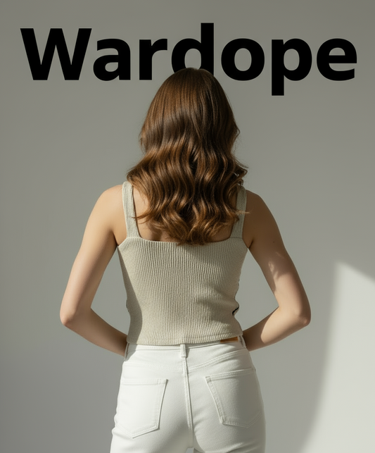 Women’s Beige Heart Design Ribbed Crop Top ( Exclusive Edition )