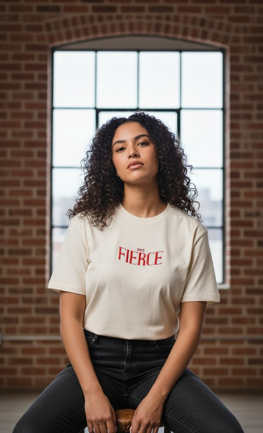 “Wild Fierce” Graphic Print Oversized T-Shirt