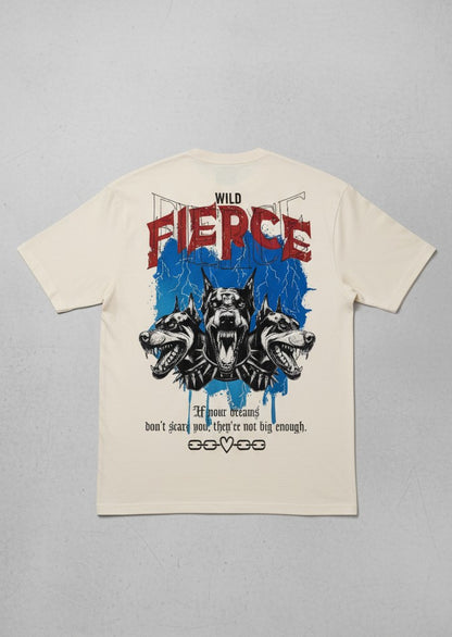 Men’s “Wild Fierce” Graphic Print Oversized T-Shirt
