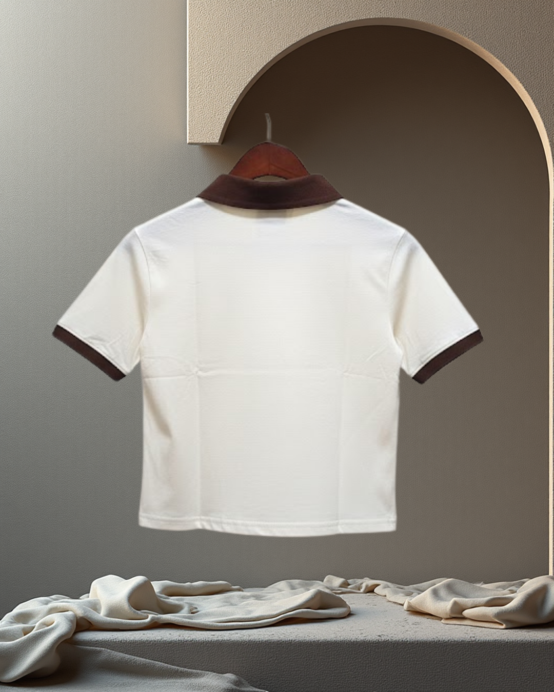 Wardope Cream &amp; Brown Heart&nbsp; T-Shirt