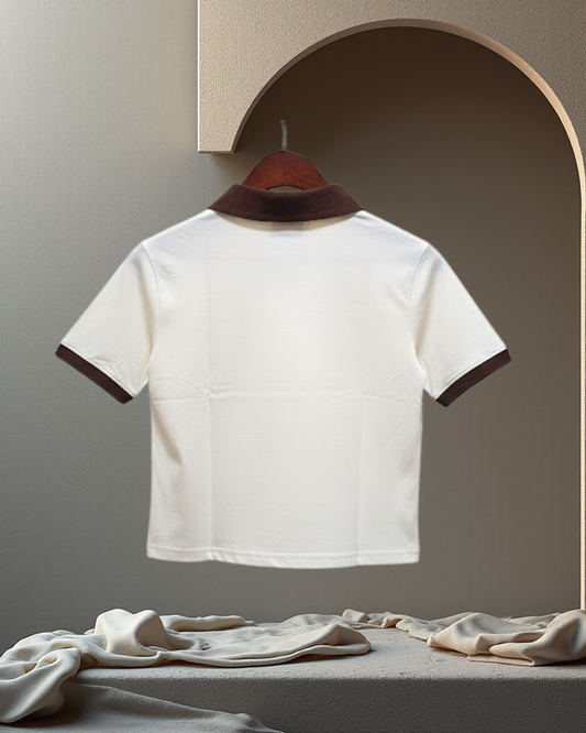 Wardope Cream &amp; Brown Heart&nbsp; T-Shirt