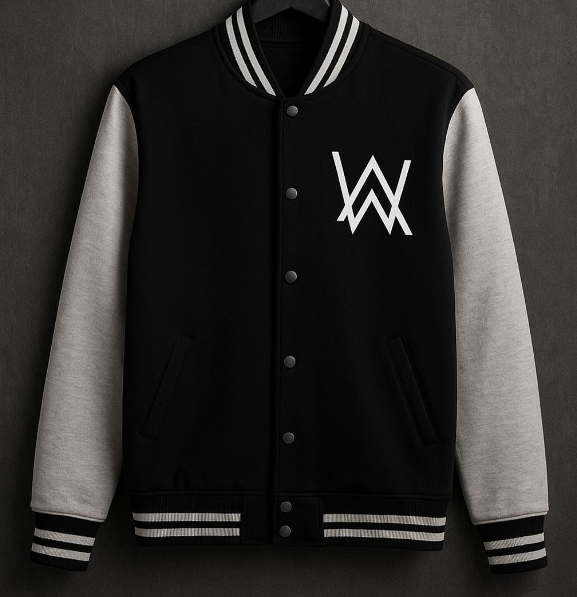 Black & Grey Varsity Jacket