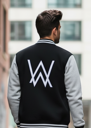 Black & Grey Varsity Jacket