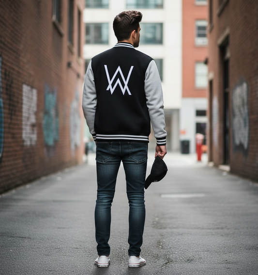 Black & Grey Varsity Jacket