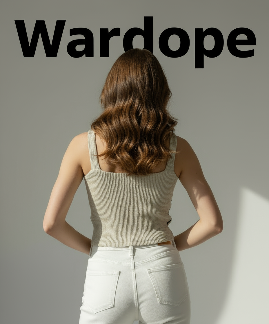 Women’s Beige Heart Design Ribbed Crop Top ( Exclusive Edition )