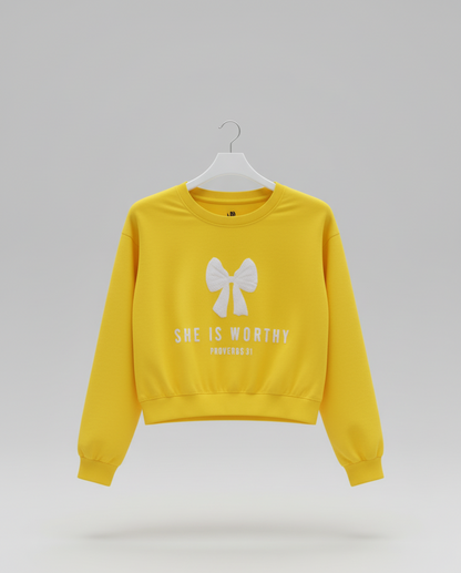 “She Is Worthy” Sweatshirt