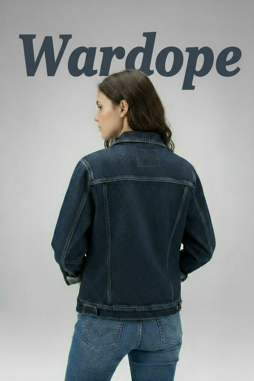 🔵 Classic Indigo Denim Jacket – Golden Stitch Exclusive Edition