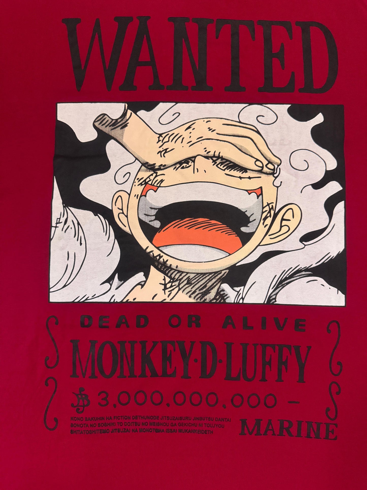 Men’s Maroon “WANTED” Graphic Casual Cotton T-Shirt