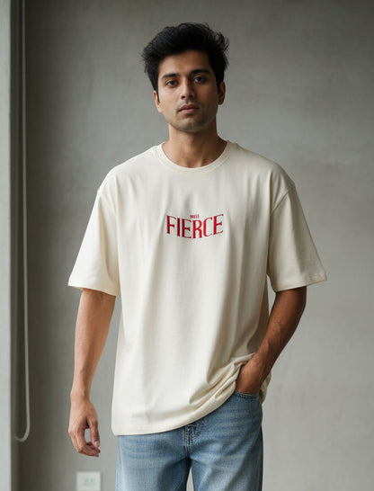 Men’s “Wild Fierce” Graphic Print Oversized T-Shirt