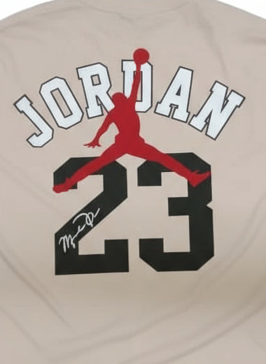 Men’s Beige “Jordan 23” Oversized Basketball Graphic T-Shirt